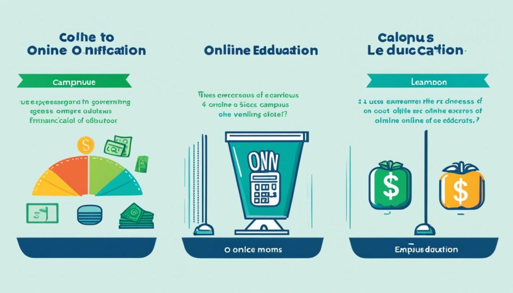 online vs on-campus costs